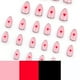 thumbnail image 5 of Uñas postizas, uñas postizas, regalos para mujeres, diseño de corazones rojos para San Valentín, 24 puntas de uñas, uñas postizas, parches para uñas, parches para uñas., 5 of 5