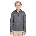 thumbnail image 1 of Youth Zone Sonic Heather Performance Quarter-Zip - DK GREY HEATHER - L, 1 of 3