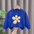thumbnail image 2 of ZIXKCGDSE Girls 2 Piece Outfits Flower Print Crewneck Sweatshirt and Jogger Pants Casual Set Size 3-4 Years, 2 of 3
