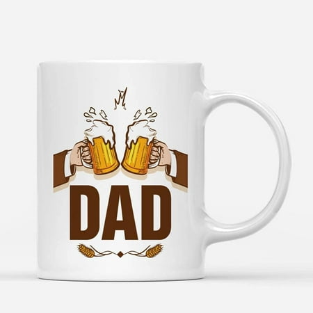 

Custom Mugs Cheering Party Dad Beer Buddy Drinker Dads Alcohol Mens Gifts from Son Daughter Santa Father s Day Ceramic Coffee 11oz 15oz Jingle Bell Holiday Spirit