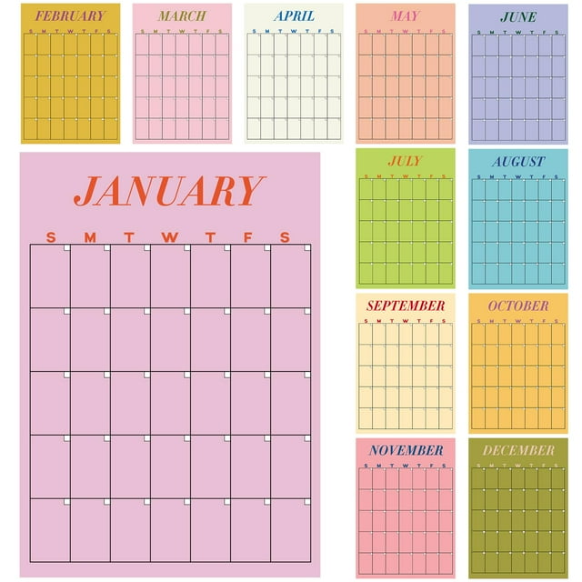 Calendario de pared Fullhawl 2025-26, borrado en seco, 30 x 42 cm, reutilizable