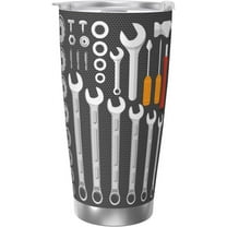 Mechanic Gifts for Men, Tool Novelty Tumbler 20oz, Dad Cups Fathers Day Coffee Thermos Gifts for Husband Dad Son
