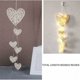 thumbnail image 1 of Campana de viento atrapasueños, ratán de madera tejido a mano en forma de corazón W, 1 of 4