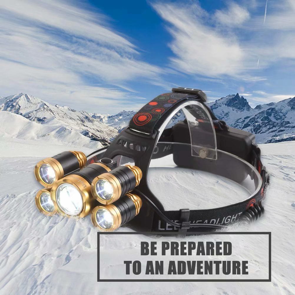 1000L Super Bright LED Headlamp Waterproof 2 Pack LE Head Torch Rechargeable, 
