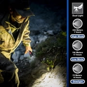 Bright Star Razor PRO V2 21,000 Candela Brightness Ruggedized Dual Light Hand-Free Magnetic Flashlight