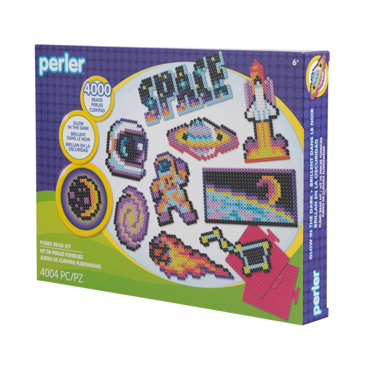 Perler Deluxe Box Glow in the Dark Space Art & Craft Kit
