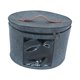 thumbnail image 4 of Caja de almacenamiento para sombreros, caja organizadora redonda de fieltro para sombreros, para sala de estar Gris Medio, 4 of 9