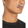 thumbnail image 3 of Men's Painter Brush Style Moustache Set | Gray Cosplay Facial Hair, 3 of 3