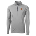 thumbnail image 2 of Men's Cutter & Buck Gray Baltimore Orioles Big & Tall Adapt Eco Knit Stretch Recycled Quarter-Zip Pullover Top, 2 of 3