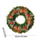 thumbnail image 3 of Ireezec Christmas Wreath with Bow Golden Balls Pinecones, Holiday Floral Door Hanging Decor for Indoor Outdoor Wall Window Decoration, Festive Seasonal Home Accent, 3 of 6