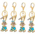 thumbnail image 1 of SURJDE 2pcs Bunny Keychain Key Rings for Car Keys Purse Key Chain for Wallet Baby Pendant Rhinestones, 1 of 7