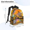thumbnail image 4 of Vsdgher Animals on Noah's Ark1 Print Unisex Large Capacity Bookbag Schoolbag Casual Daypack for High School/College/Teens/Travel/Work, 4 of 8