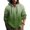 Army Green, variant on Men's Spring Summer Hooded Pullover Shirt with Long Sleeve, Gradient Print, and Cotton Linen Blend for Casual Everyday Wear Lightweight and Stylish ,Gray L