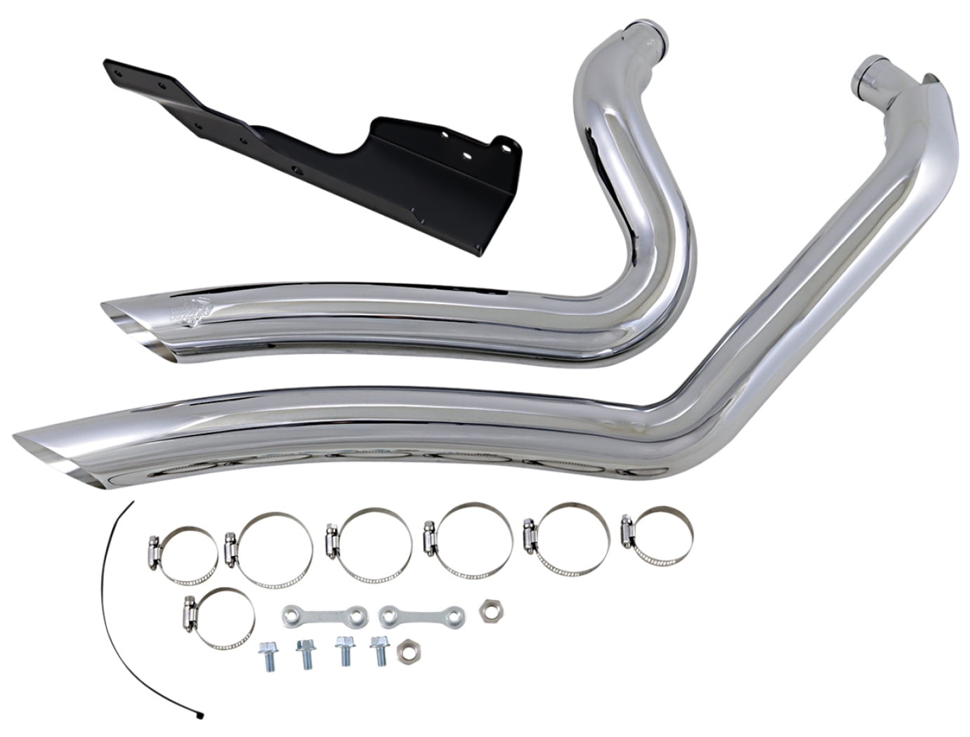 Vance & Hines Big Radius 2-Into-2 Chrome Exhaust System Harley ...