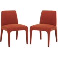 thumbnail image 2 of Safavieh Derrick Modern Wood Dining Side Chairs, Rust Orange (Set of 2), 2 of 8