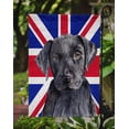 thumbnail image 3 of Carolines Treasures SC9821GF Labrador with English Union Jack British Flag Flag Garden Size, 3 of 3