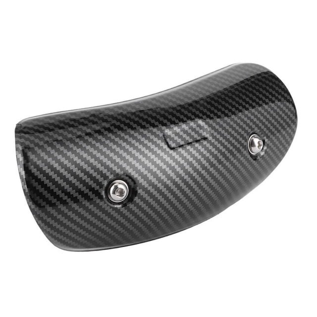 Exhaust Heat Shield Replacement Carbon Fiber Shield Cover for Motorcycle Bike Thermal Protection Cover