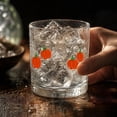 thumbnail image 6 of Halloween Drinking Glass, Embossed Clear Tumbler 4.0 x 3.6 x 3.3 in for Water and Party Decor, Pumpkin Design, 6 of 7