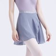 thumbnail image 4 of Lace-Up Ballet Wrap Skirt Solid Sheer Chiffon Dance Skirts with Adjustable Waist Tie Practice Gymnastics Skirt for Women, 4 of 9