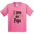 thumbnail image 3 of Inktastic I Love My Papa Hearts Youth T-Shirt, 3 of 5