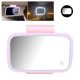 thumbnail image 3 of Espejo liderado para para visera solar, espejo de maquillaje para visera solar para coche, luces led envolventes, enchufe de tálil de pantalla y juega con clip trasero retrápil, 3 of 7