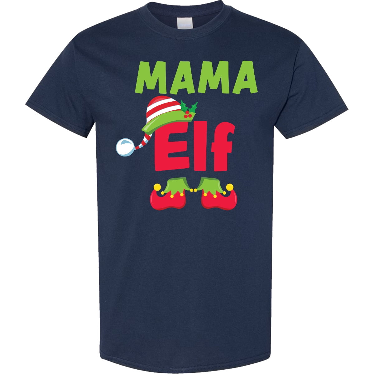 Inktastic Christmas Mama Elf T-Shirt