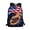Blue Lightning Bolt Print, variant on Uourmeti Ladybug Face Print Polyester Bookbag for Women, 17 Inch Durable Smooth Zipper Backpack for Travel School