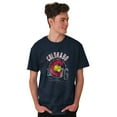 thumbnail image 4 of Colorado Mountain Skier State Flag Men's Graphic T Shirt Tees Brisco Brands S, 4 of 4