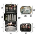 thumbnail image 3 of Iauyy 3 Piece Large Portable Hanging Toiletry Bags for Travel,Foldable Makeup Organizer with Multiple Compartments for Men&Women，Simple Sketch Of A Rabbit, 3 of 9