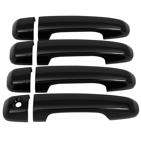 cciyu Black ABS Door Handle Cover Exterior Decoration for 2010-2019 for Toyota 4Runner, Door Handle Cover Car Accessories(4PCS)