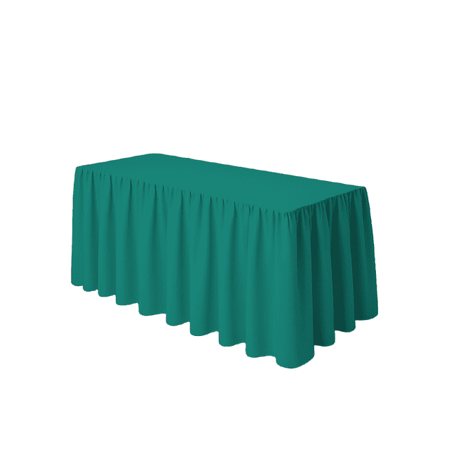 Mantel Bambalina Para Mesa De 1.80 x 0.75 Colores Esmeralda
