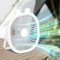 thumbnail image 4 of Big Savings, Charging Desktop Small Fan, Dormitory Fan, Wall-Mounted Mini Small Ceiling Fan, Fan Lights, Quiet Cooling, Rechargeable, Perfect for Home, Office, and Bedroom Use Stay cool, 4 of 9