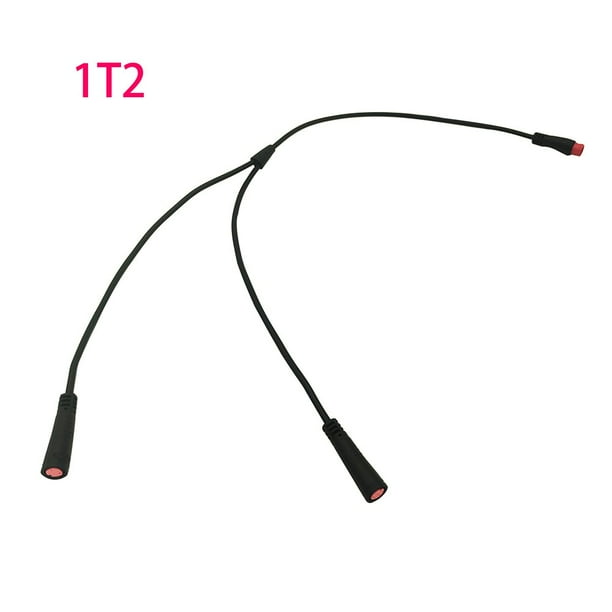 Fule Ebike Y Splitter Cable RED 2 Pin Electric Bicycle 1 to 2 Scooter Brake sensor
