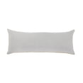 thumbnail image 2 of Laddha Home Designs Solid Loomed Rectangular Cotton Lumbar Pillow Cover - 36" - Gray, 2 of 9