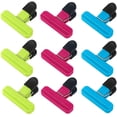 thumbnail image 1 of Food Bag Closure, 9Pcs Plastic Food Clip Closure For Open Bag / Coffee Bag, Food Bag Clip Closure For Kitchen, Home, Office, Assorted Colors, 1 of 5