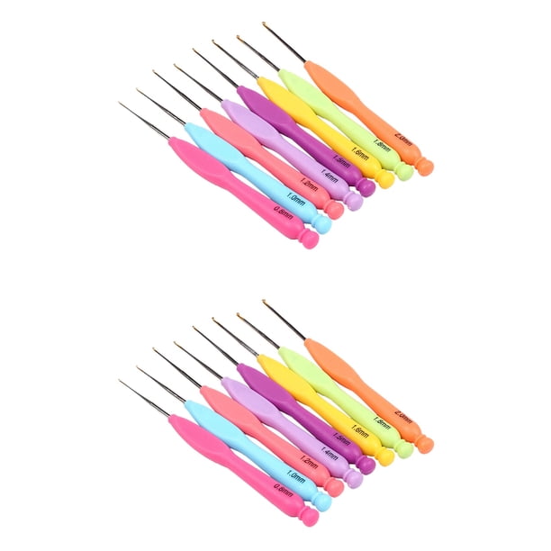 16Pcs Plástico Kit de Costura de la Manija Kit de de Ganchillo de Tejido Aguja de Tejer de Aluminio Hilo Costura de Agujas de Coser