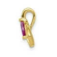 thumbnail image 7 of 14K Yellow Gold Diamond & Ruby Pendant, 7 of 7