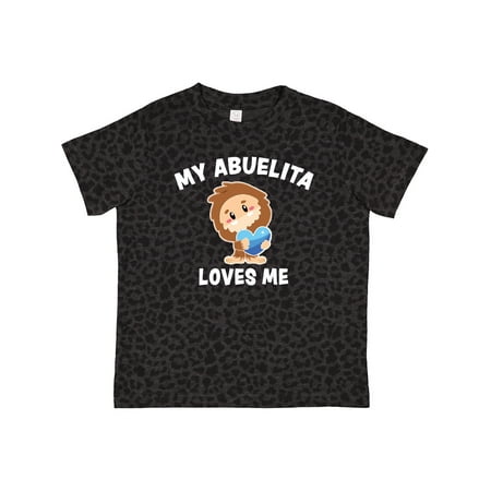 

Inktastic Cute Bigfoot My Abuelita Loves Me Gift Toddler Boy Girl T-Shirt
