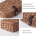thumbnail image 3 of Decorative Box with Lid-Water Hyacinth Woven, Wicker Storage Basket for Shelf& Coffee Table, 3 of 5