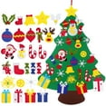thumbnail image 3 of DIY Felt Christmas Tree Set Kid  Tree Activity Board with Ornaments Home Hanging Decoration, 3 of 10