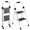 White, variant on ASoopher Folding 2 Step Ladder, Heavy Sturdy Steel Portable 2 Step Stool with Handrail, Safe-Lock Design, For Kitchen, Garage & Outdoor Use, Black