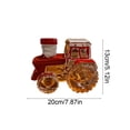 thumbnail image 3 of Novelty Tractor Shaped Glass Whiskey Decanter, Vintage Decorative Liquor Bottle with Red Cap, Creative Wine Dispenser for Home Bar Display, 3 of 6