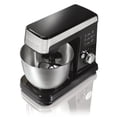 thumbnail image 2 of Hamilton Beach 6 Speed Stand Mixer with 3.5 Qt Stainless Steel Bowl, 300 Watts, Includes Flat Beater, Dough Hook & Whisk, Black, 63327, 2 of 6