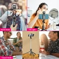 thumbnail image 5 of Palo para selfies, palo para selfies extensible con control remoto inalámbrico y soporte para trípode, portátil -1,65 m, 5 of 5