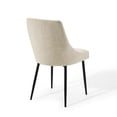 thumbnail image 6 of Modway Viscount Upholstered Fabric Dining Chairs - Set of 2 in Black Beige, 6 of 10