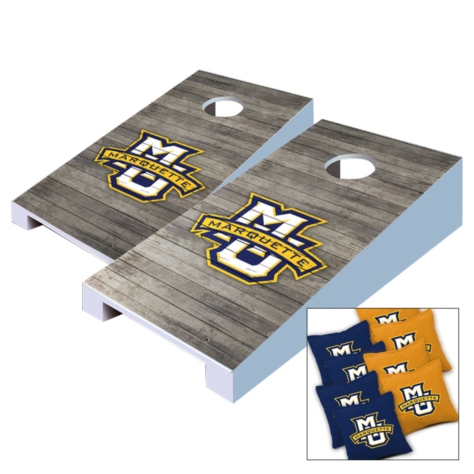 NCAA Distressed Tabletop Cornhole Set