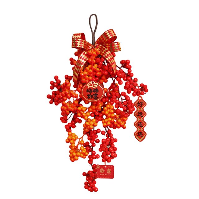 Decoraciones de año Nuevo Chino, Festival de Primavera, regalo ornamental colgante, lazo artesanal tradicional para interiores, regalo de inauguración estilo B mayimx Colgante de año nuevo