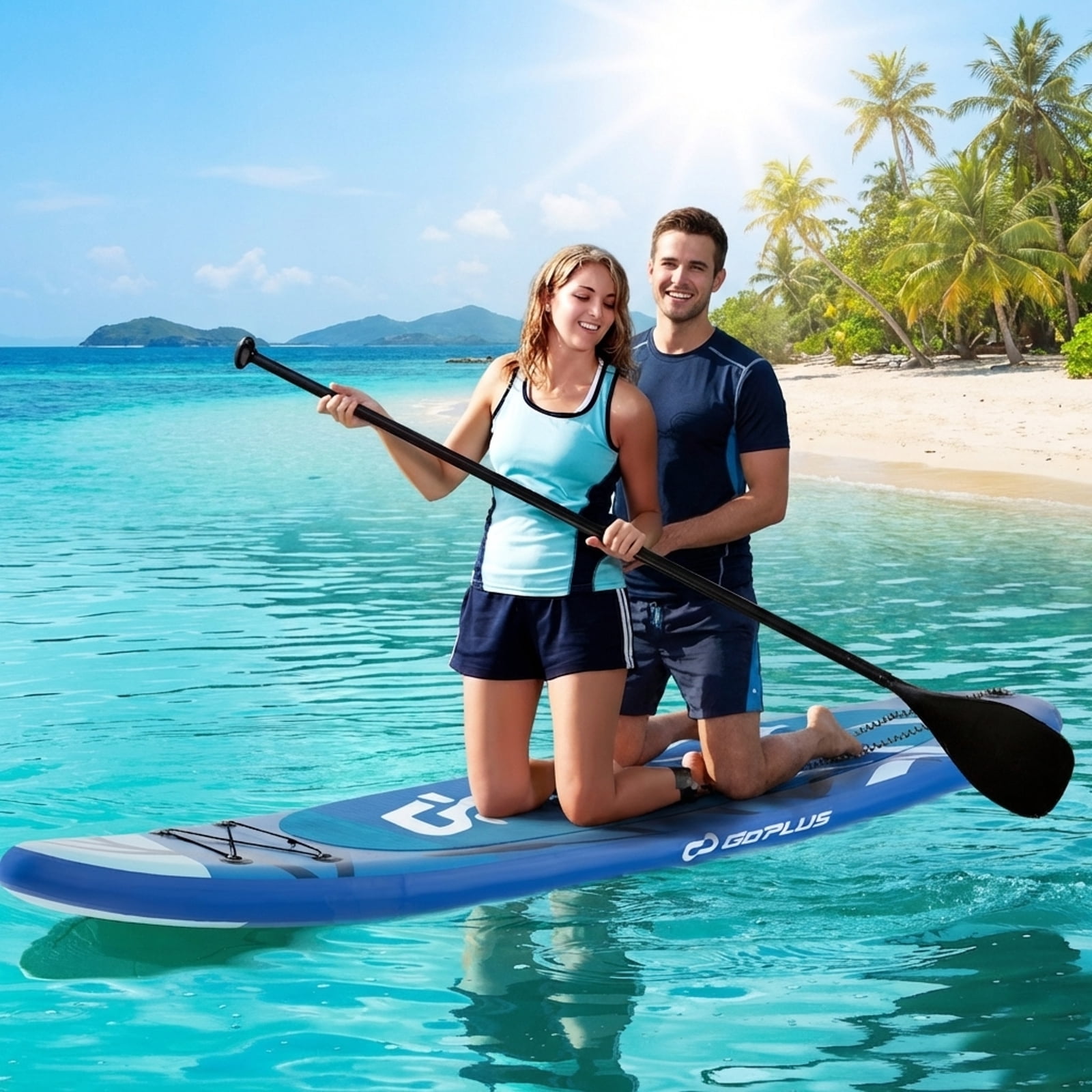 Airfind Inflatable Paddle Board with Fin and Backpack-A