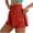 Red, variant on Mnuaqn Women's Athletic Shorts High Waisted Running Short Pocket 2.5" Sporty Shorts Gym Workout Shorts (Red, L)