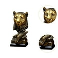 thumbnail image 6 of kowaku Animal Sculpture Resin Figurine Home Furnishing Birthday Gift Display Desktop Ornament Table Centerpiece for Home Living Room Leopard, 6 of 9